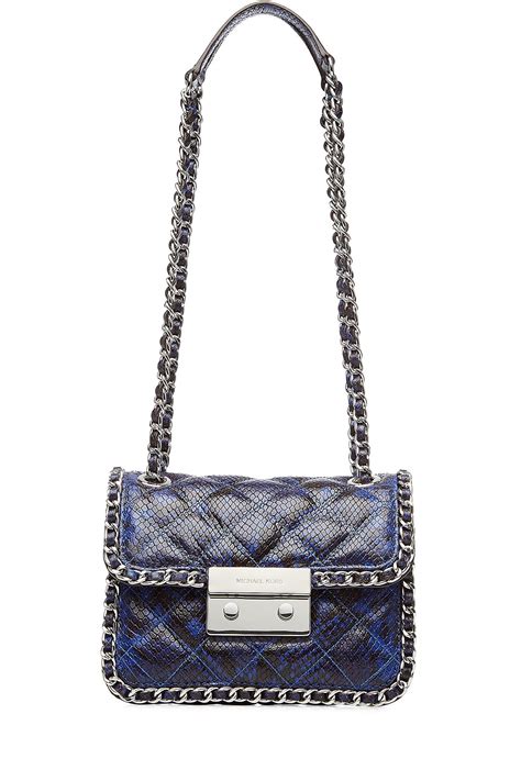 michael kors blue snakeskin bag|Michael Kors snake print handbags.